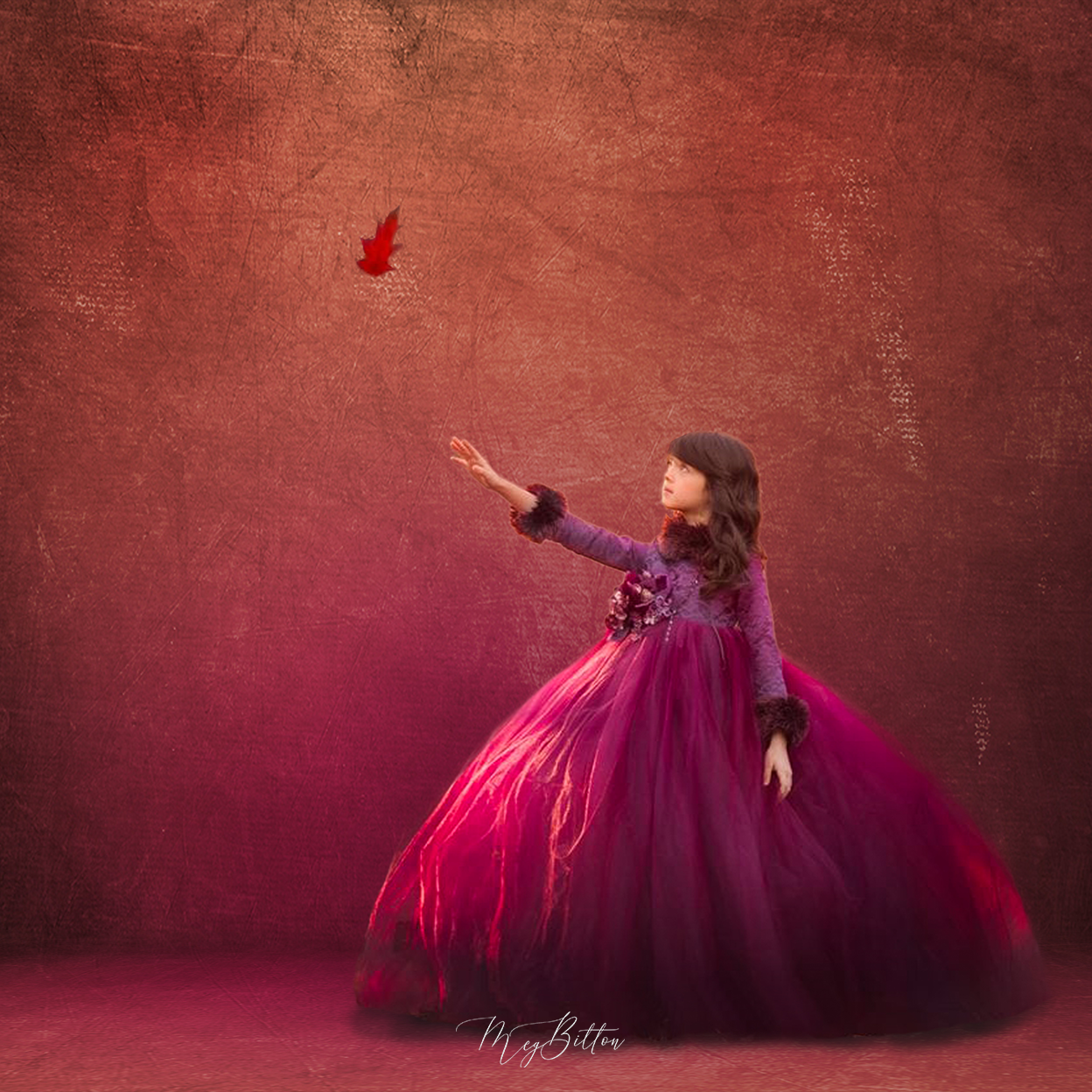 Digital Studio Backdrop: Deep Fall - Meg Bitton Productions