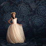 Digital Studio Backdrop: Deep Succulents - Meg Bitton Productions