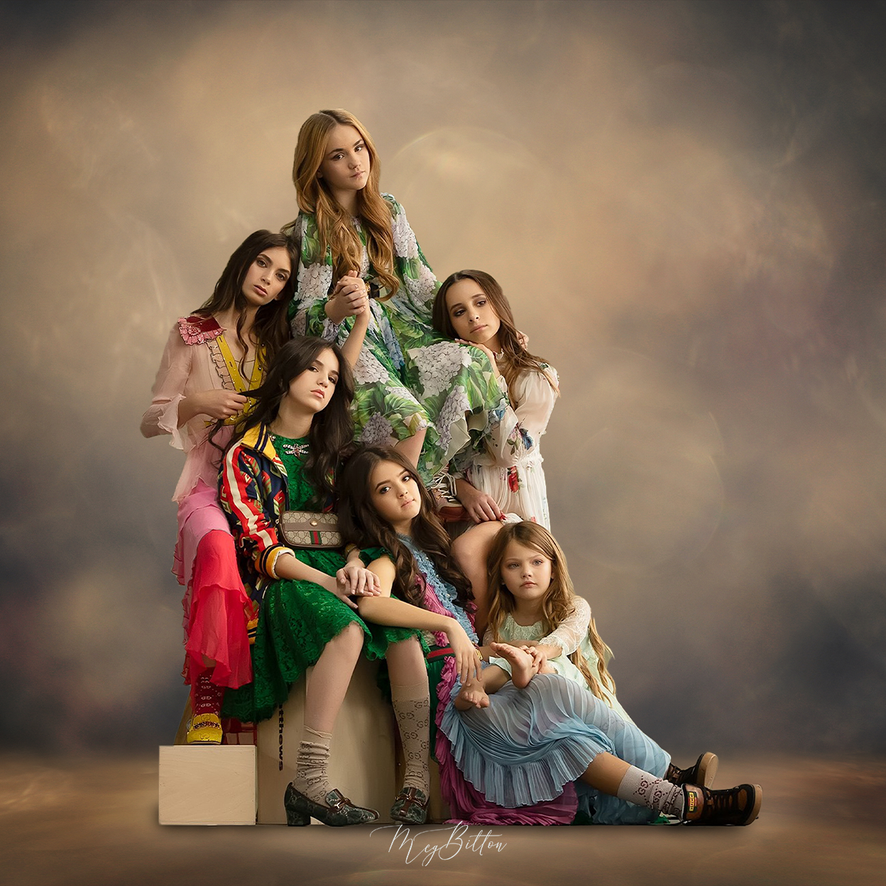 Digital Studio Backdrop: Fine Art Tan - Meg Bitton Productions