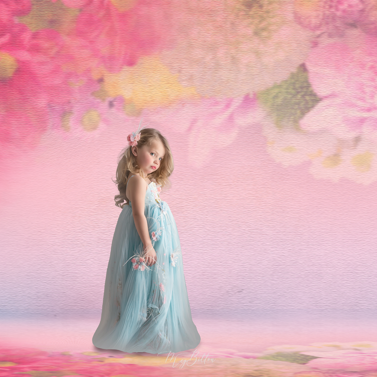 Digital Studio Backdrop: Garden Goddess - Meg Bitton Productions