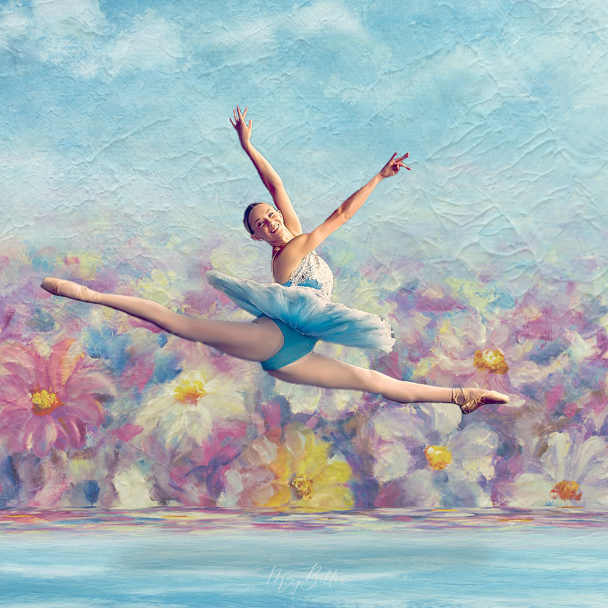 Digital Studio Backdrop: In Bloom - Meg Bitton Productions