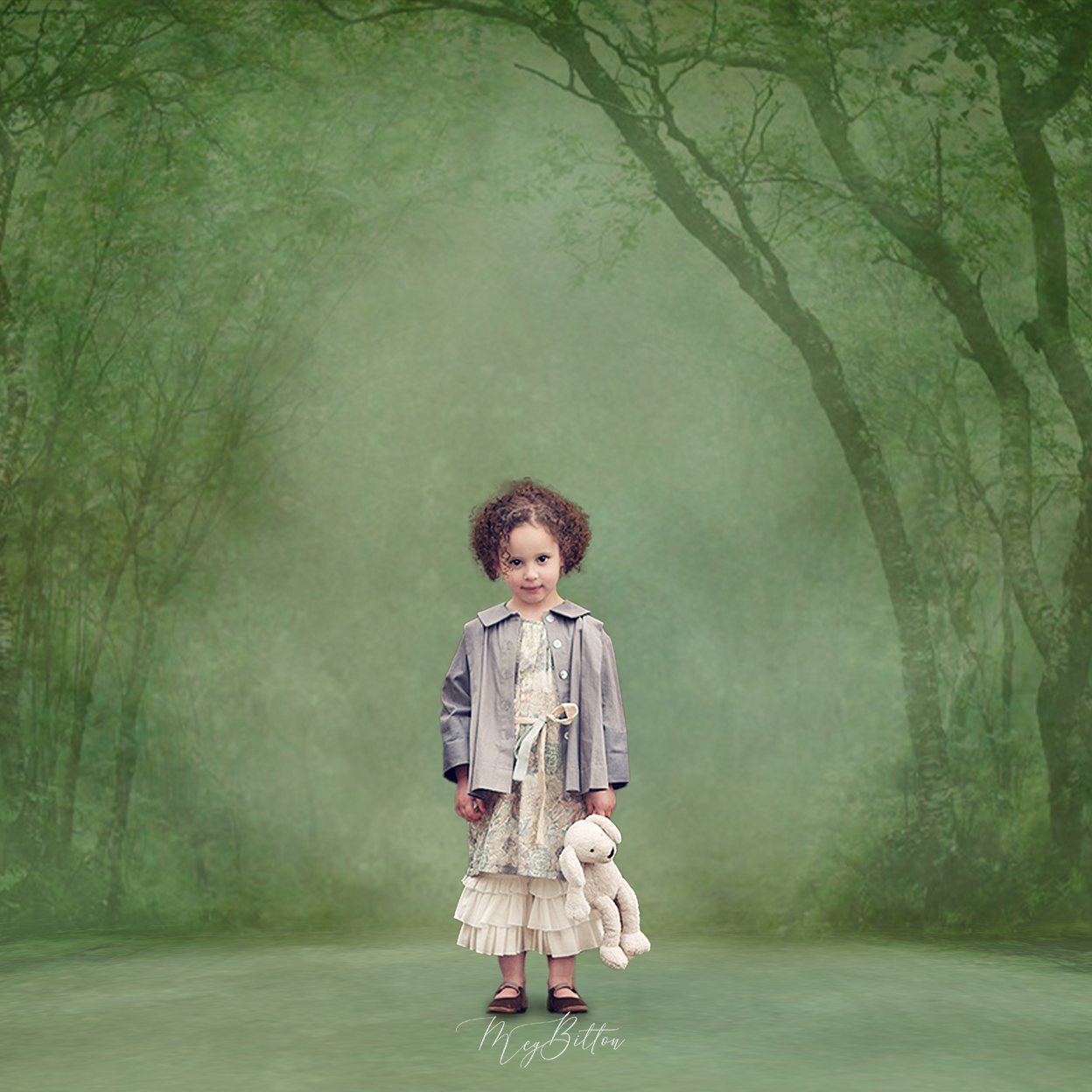 Digital Studio Backdrop: Lush Greens - Meg Bitton Productions