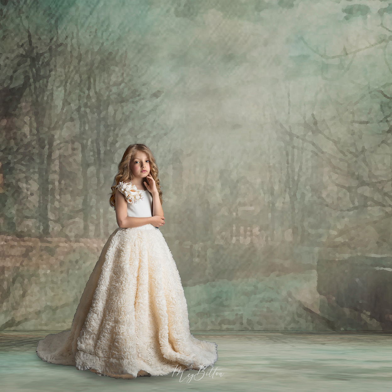Digital Studio Backdrop: Midnight Stroll - Meg Bitton Productions