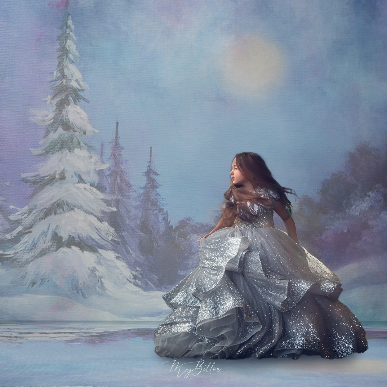 Digital Studio Backdrop: Moonlight Sonata - Meg Bitton Productions