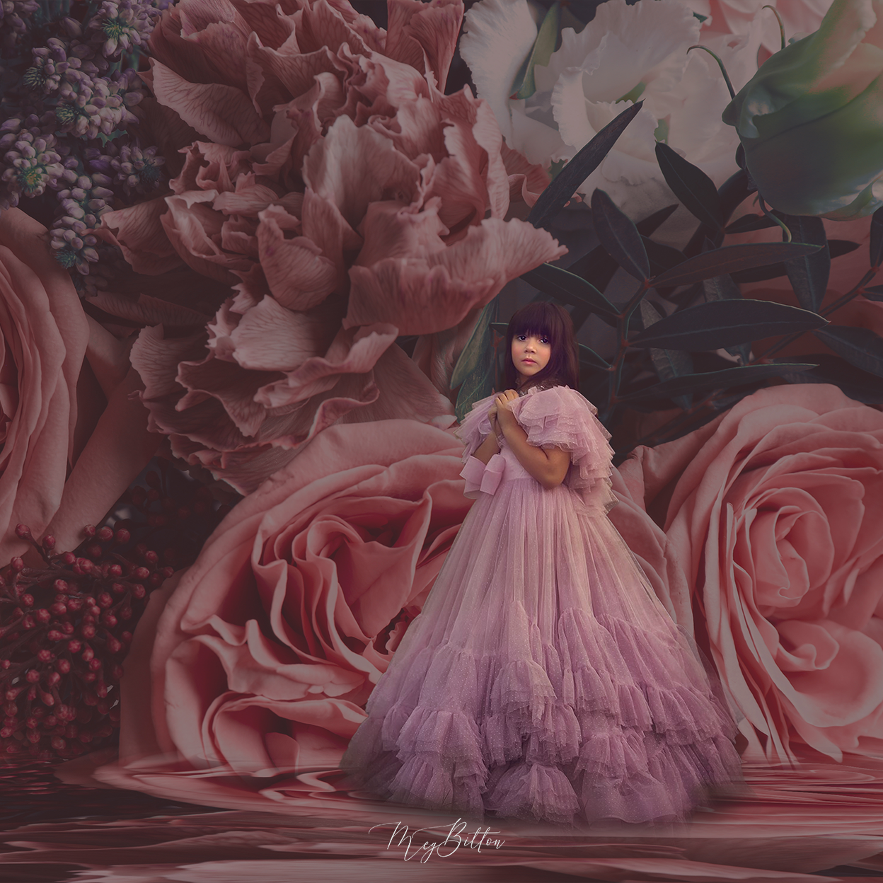 Digital Studio Backdrop: Muted Pinks - Meg Bitton Productions