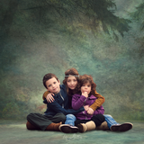 Digital Studio Backdrop: Painted Forest - Meg Bitton Productions