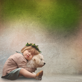 Digital Studio Backdrop: Puppy Love - Meg Bitton Productions