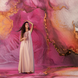Digital Studio Backdrop: Rosey Watercolor - Meg Bitton Productions
