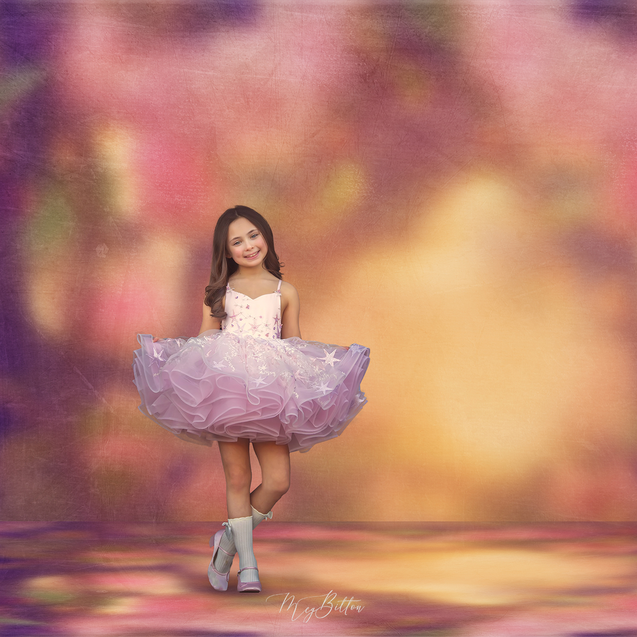 Digital Studio Backdrop: Secret Garden - Meg Bitton Productions