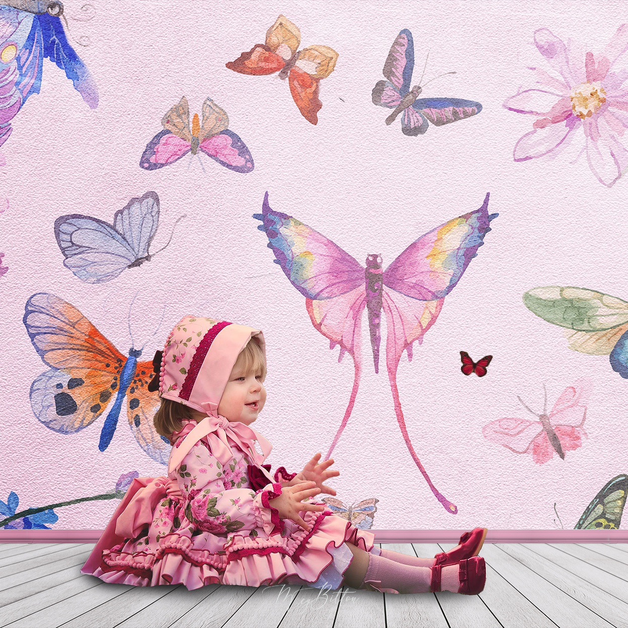 Digital Studio Backdrop: Spring Baby - Meg Bitton Productions