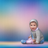 Digital Studio Backdrop: Spring Blues - Meg Bitton Productions