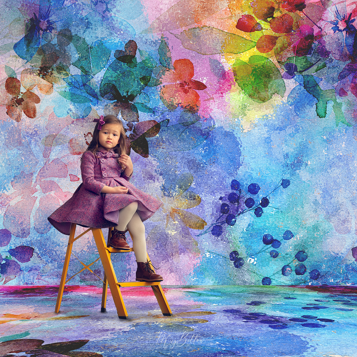 Digital Studio Backdrop: Violet Wonder - Meg Bitton Productions