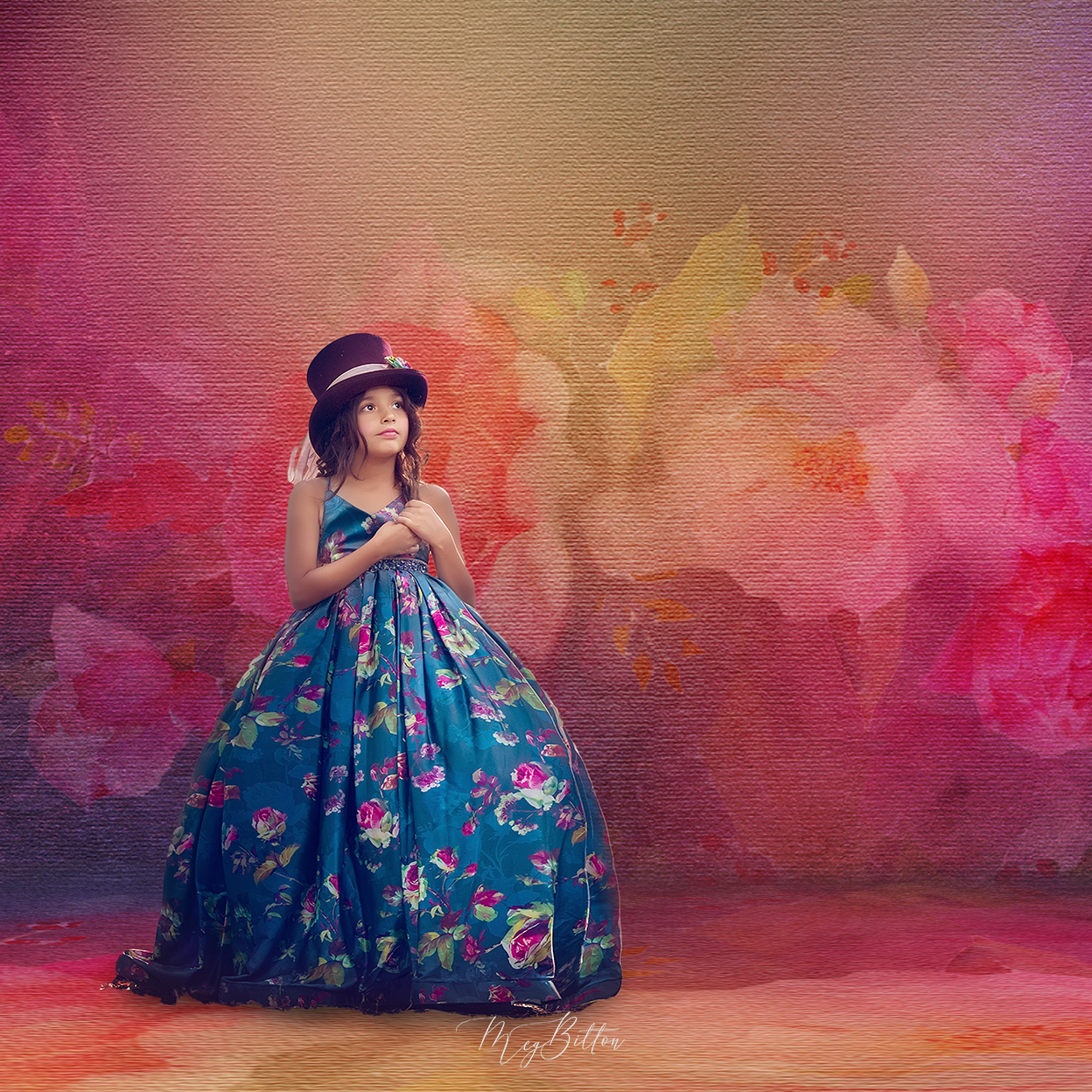 Digital Studio Backdrop: Watercolor Wishes - Meg Bitton Productions