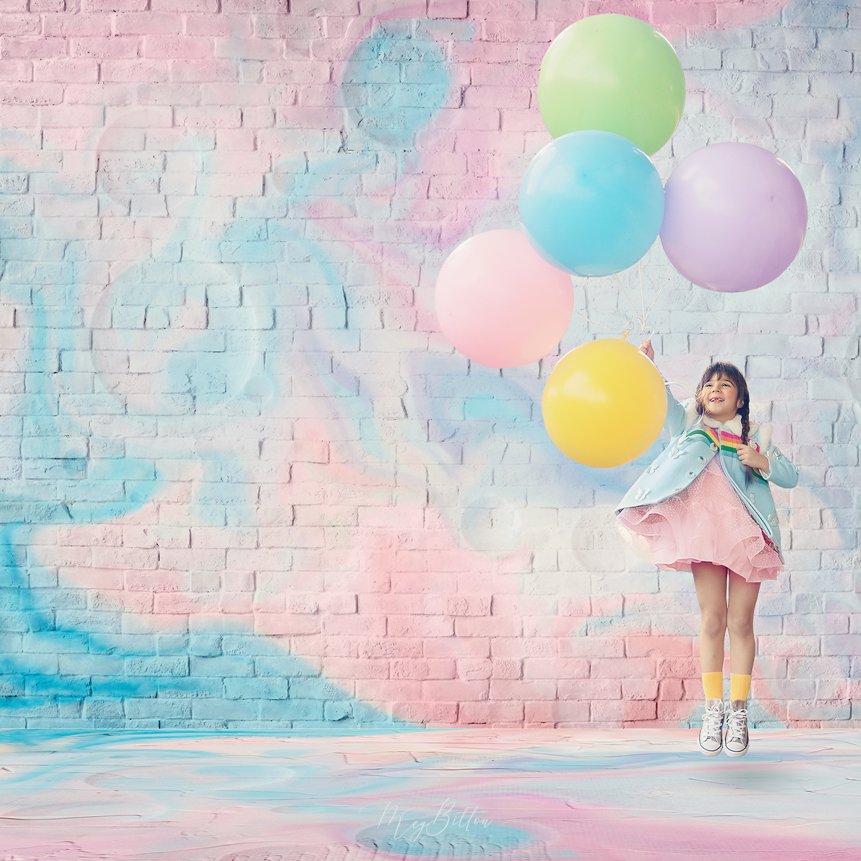 Pastel Magic Layered Digital Background - Meg Bitton Productions