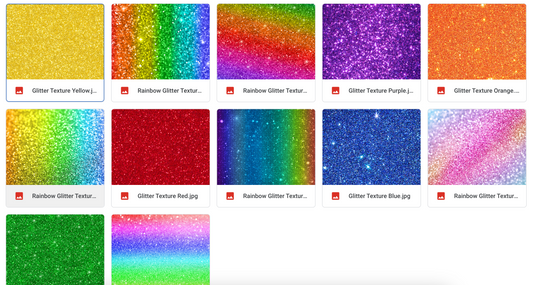 Magical Rainbow Sparkle Textures - Meg Bitton Productions