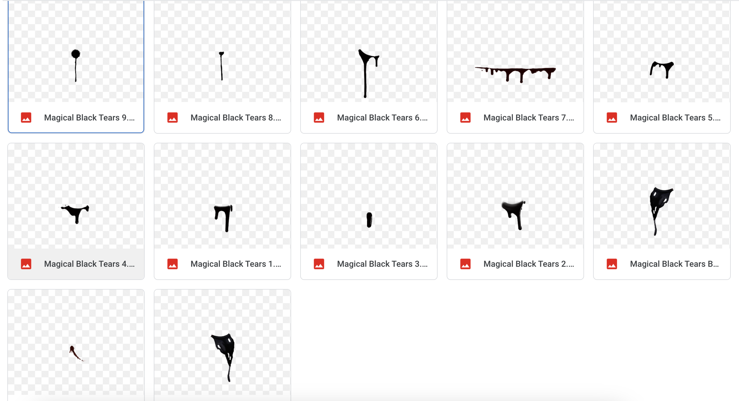 Magical Black Tears Overlays - Meg Bitton Productions