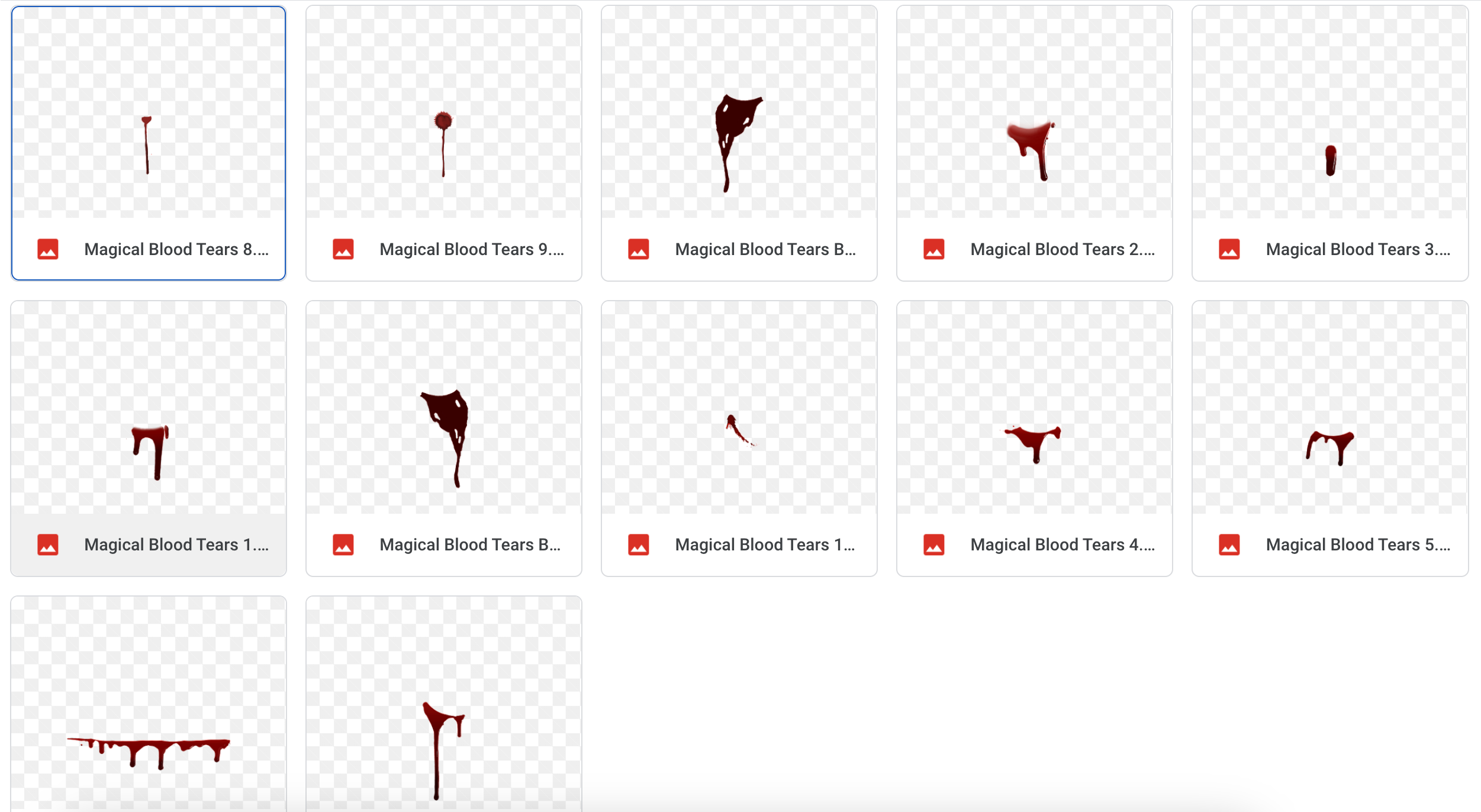 Magical Blood Tears Overlays - Meg Bitton Productions
