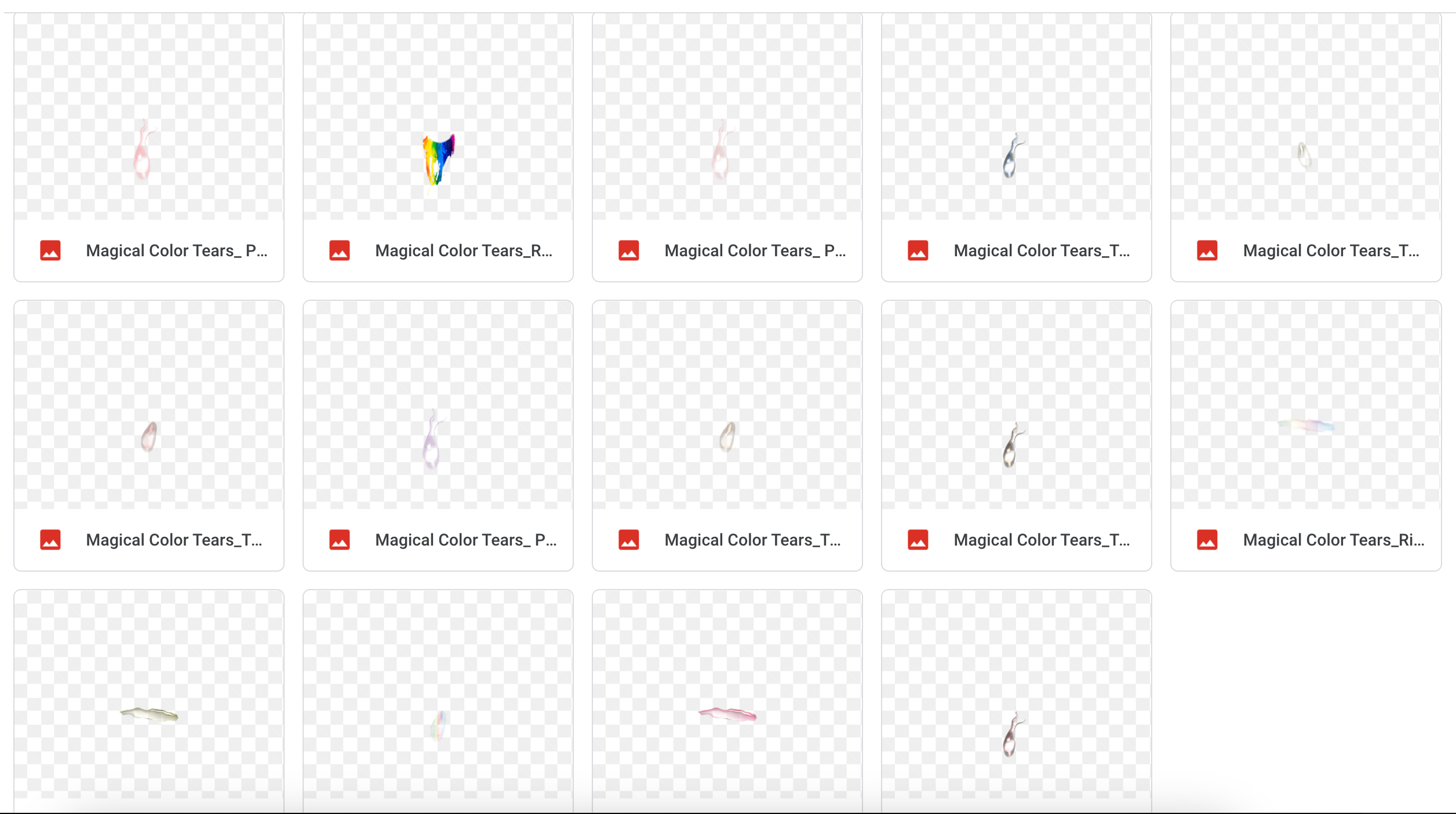 Magical Color Tears Overlays - Meg Bitton Productions