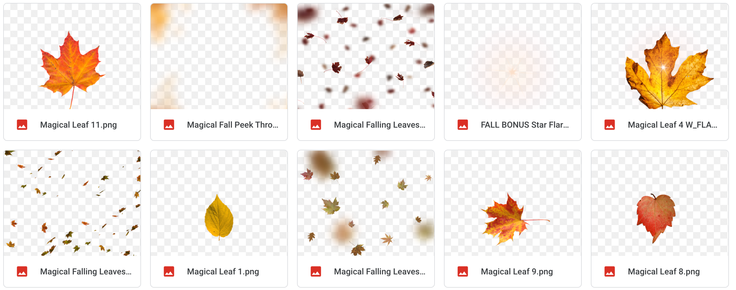 Magical Fall Overlays - Meg Bitton Productions