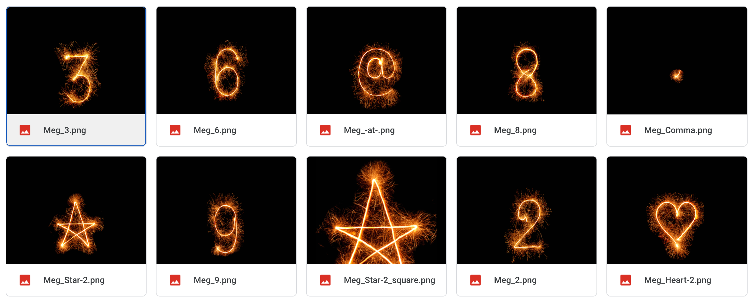 Magical Sparkler Numbers - Meg Bitton Productions