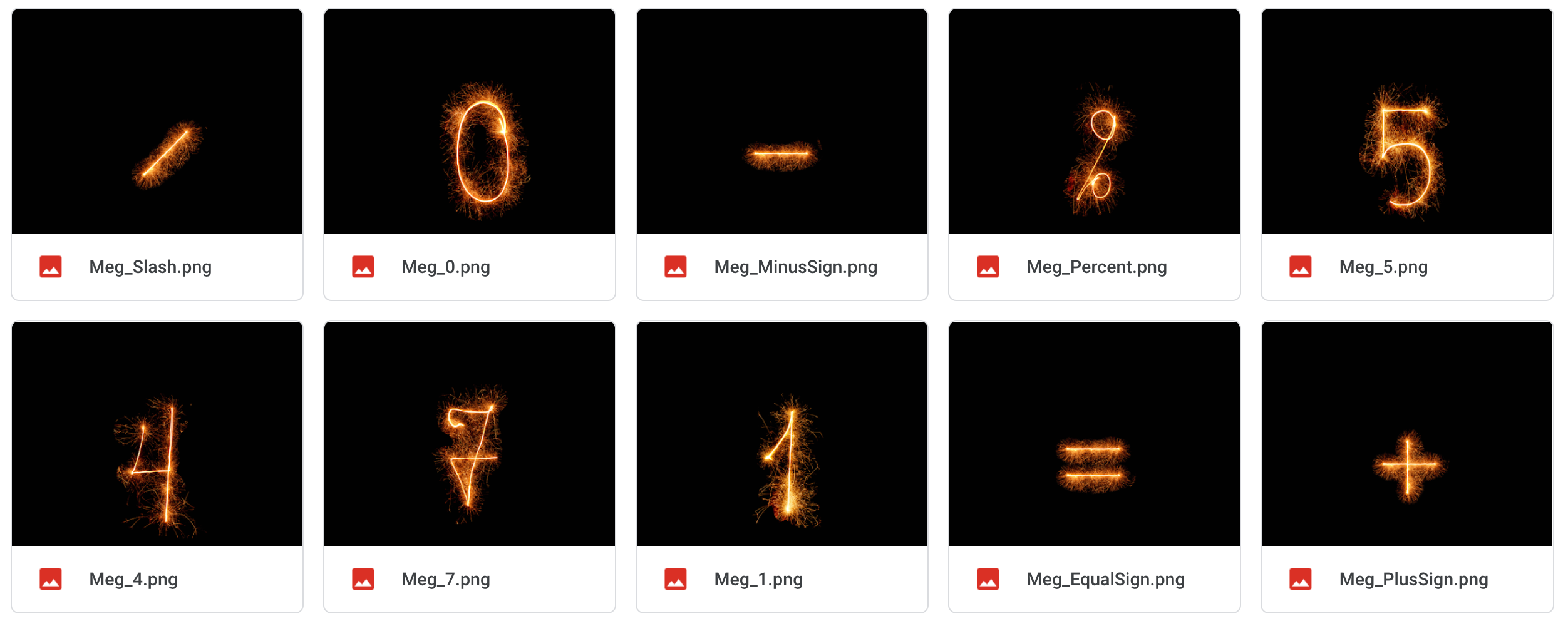 Magical Sparkler Numbers - Meg Bitton Productions