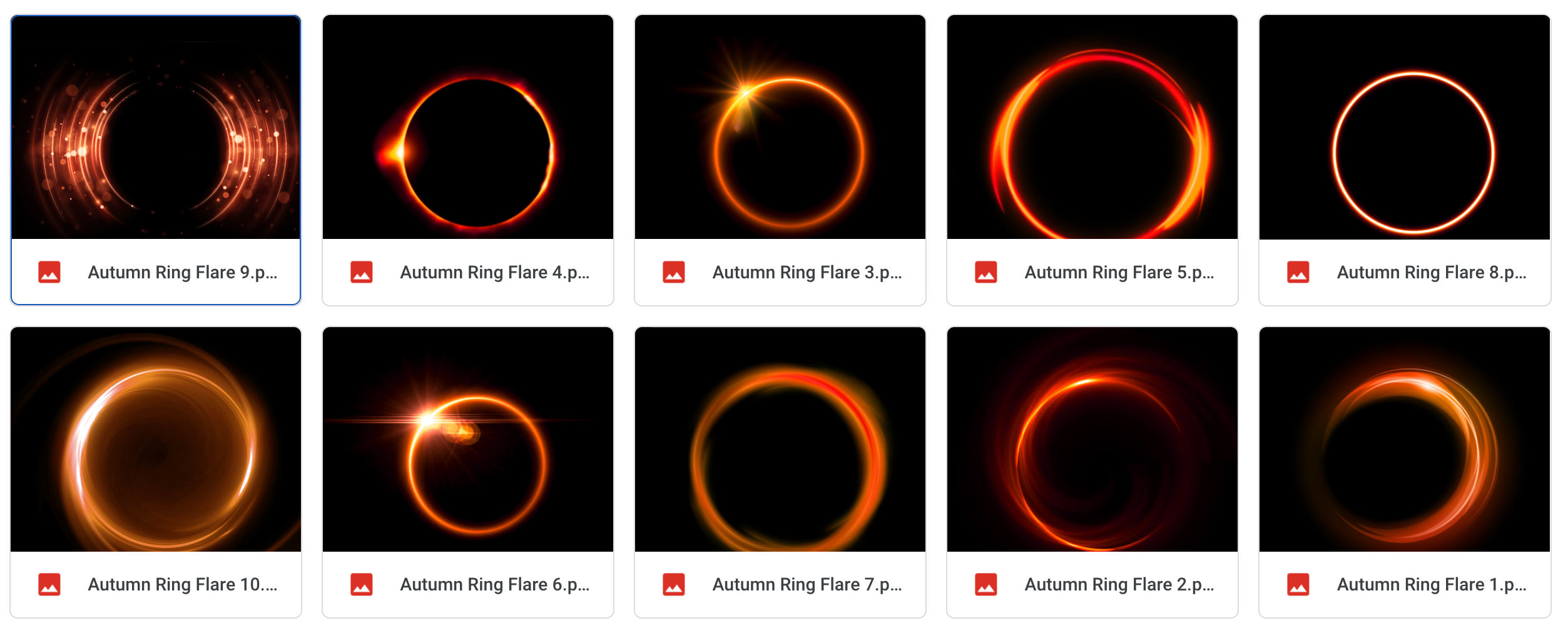 Magical Autumn Ring Flares - Meg Bitton Productions