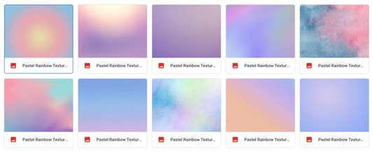 Magical Pastel Rainbow Textures - Meg Bitton Productions