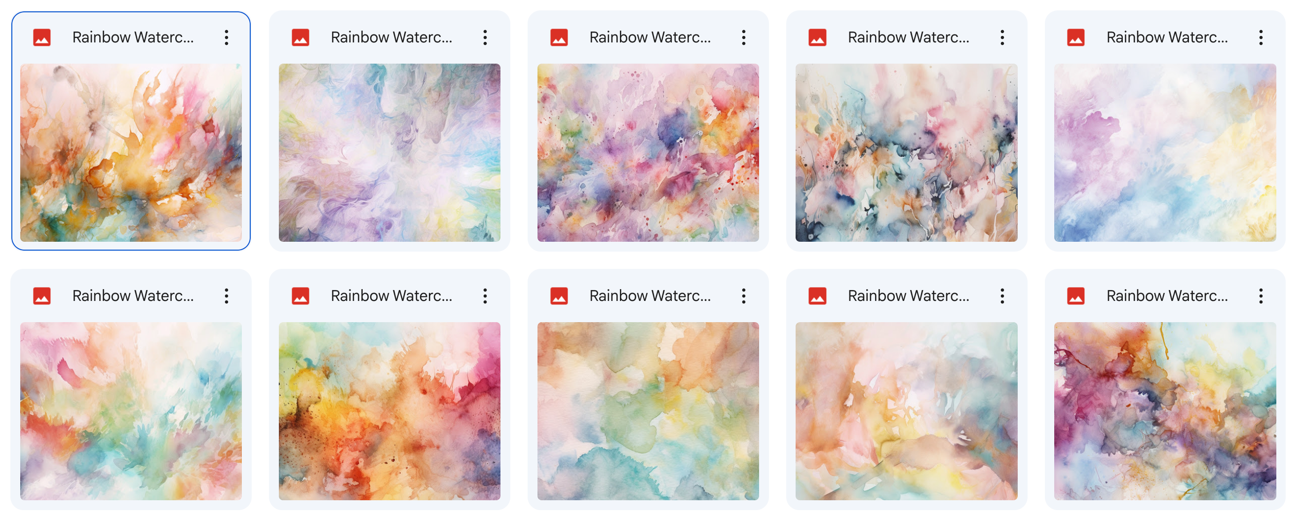 Magical Rainbow Watercolor Textures - Meg Bitton Productions