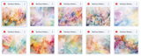 Magical Rainbow Watercolor Textures - Meg Bitton Productions