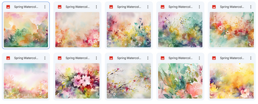 Magical Spring Watercolor Textures - Meg Bitton Productions