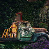 Vintage Truck Layered Digital Background - Meg Bitton Productions