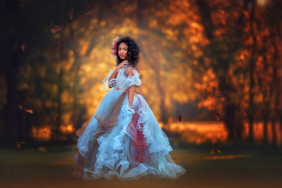 ethereal princess dress Ethereal White Princess Cotton Dress White(Pre-Sale 15days) / S