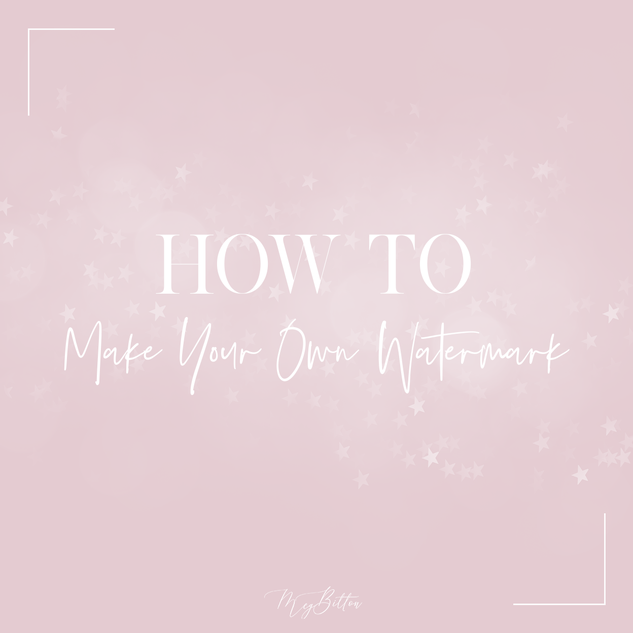Magical Watermark Brush Tutorial - Meg Bitton Productions