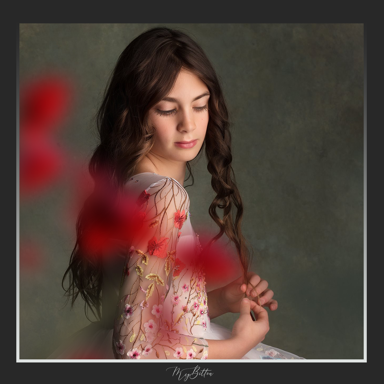 Magical Shoot Through - Red Flowers - Meg Bitton Productions