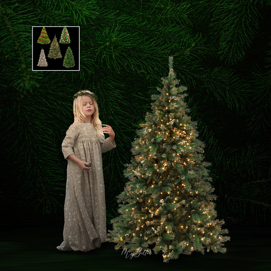 Mixer Brush: Christmas Trees - Meg Bitton Productions