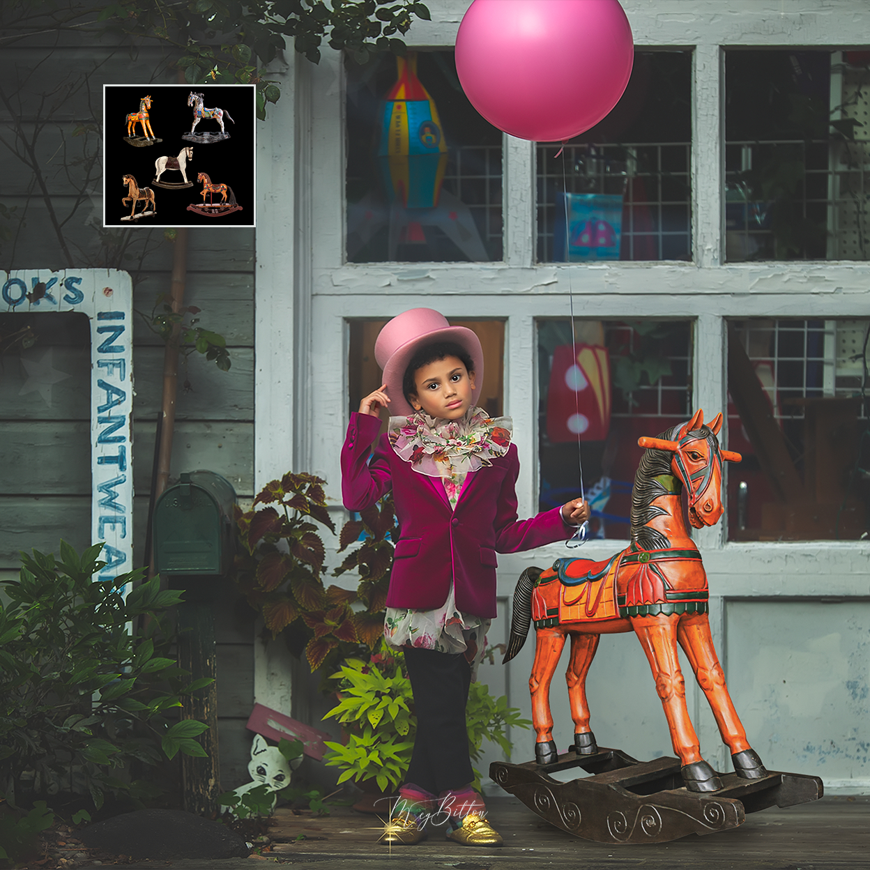 Mixer Brush: Rocking Horses - Meg Bitton Productions