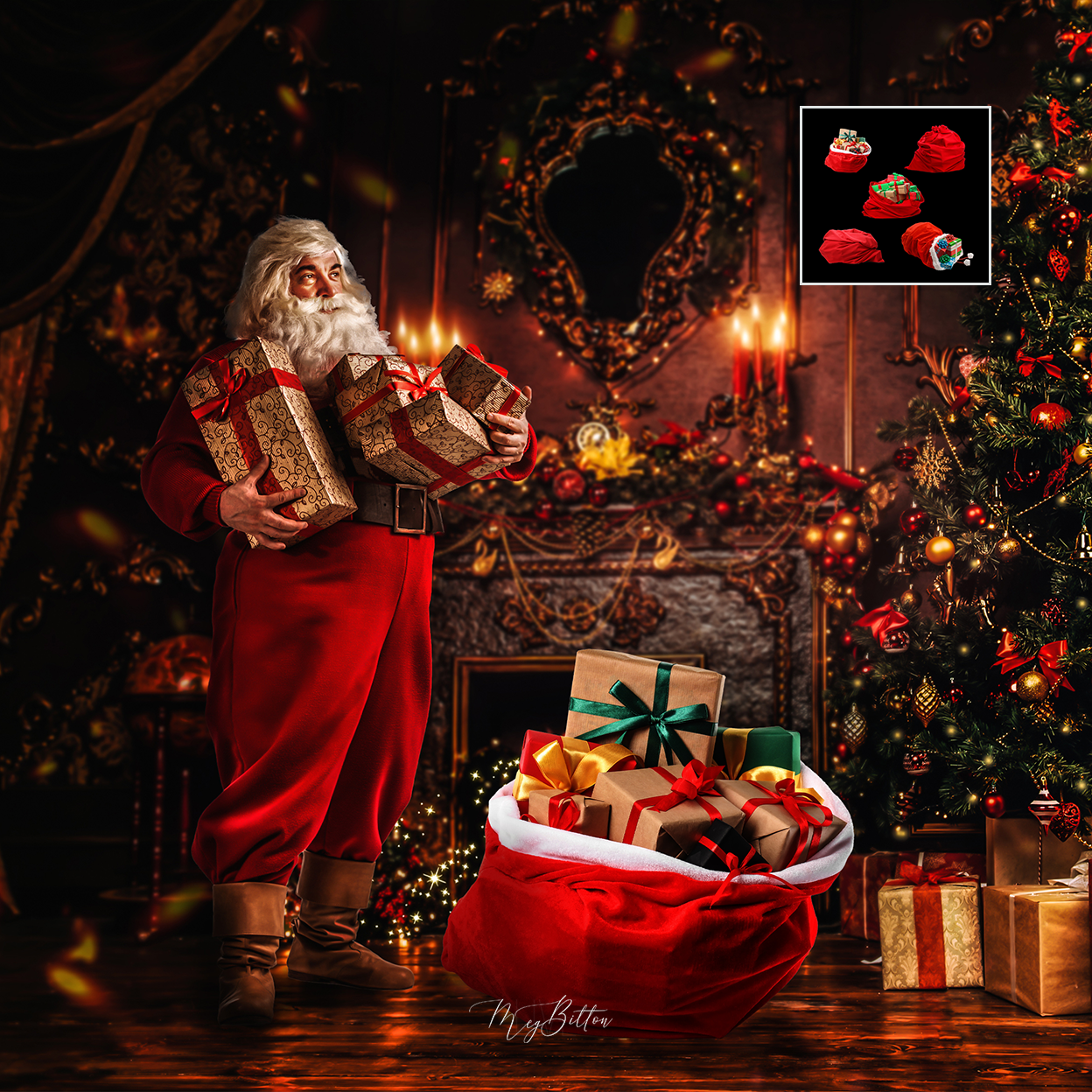 Mixer Brush: Santa's Bags - Meg Bitton Productions