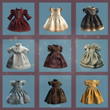 Magical Victorian Toddler Dress Overlays - Meg Bitton Productions