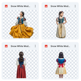 Magical Snow White Model Overlays