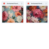 Magical Enchanted Florals Textures
