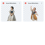 Magical Snow White Model Overlays