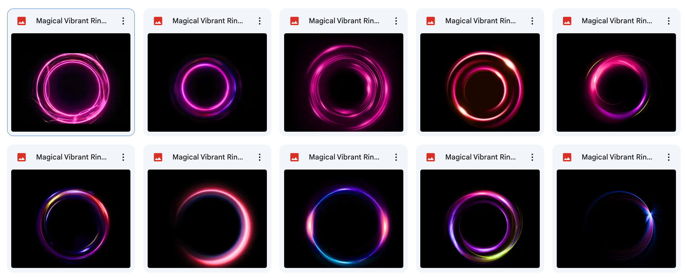 Magical Vibrant Ring Flare Overlays - Meg Bitton Productions