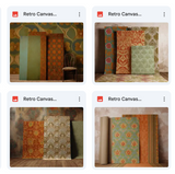 Retro Canvas Studio Background Bundle