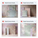 Pastel Canvas Studio Background Bundle
