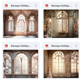 Ultimate Baroque Holiday Room Background Bundle