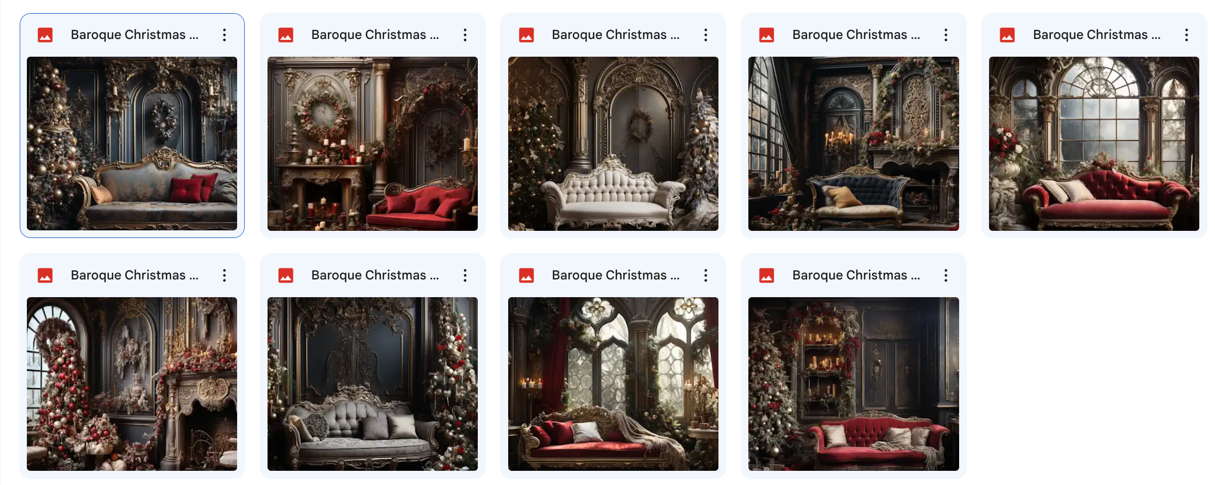 Baroque Christmas Background Bundle - Meg Bitton Productions