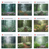 Ultimate Seasonal Forests Background Bundle