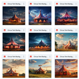 Ultimate Circus Tent Background Bundle