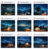 Ultimate Camp Site Background Bundle