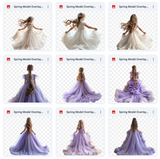 Ultimate Spring Gown Model Overlays